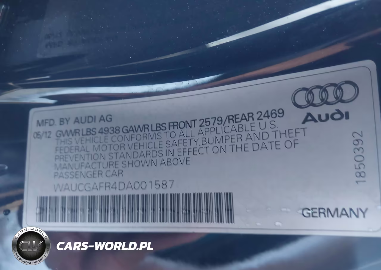 2013 Audi S5 3.0T Premium Plus VIN:WAUCGAFR4DA001587 - 9