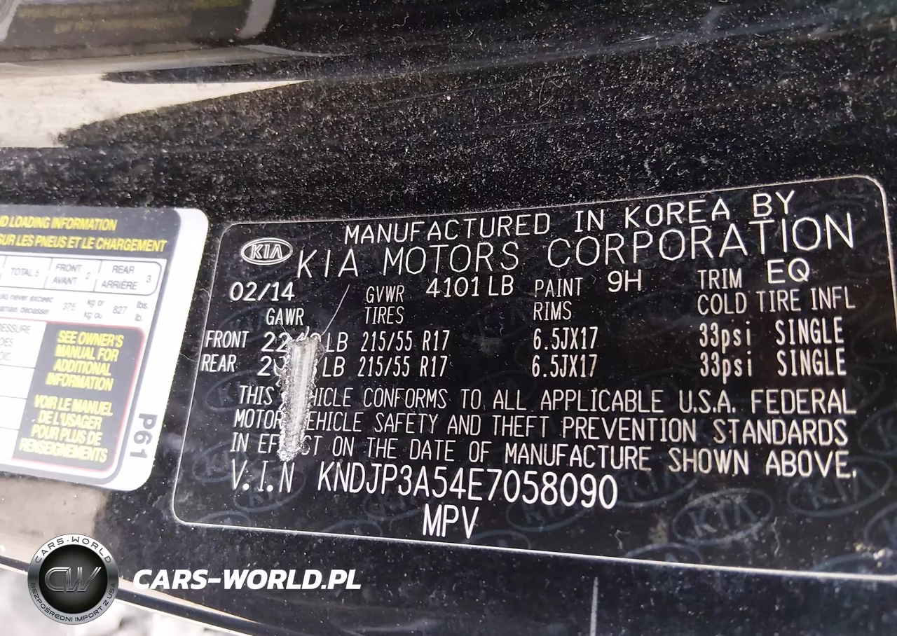 2014 Kia Soul + VIN:KNDJP3A54E7058090 - 9