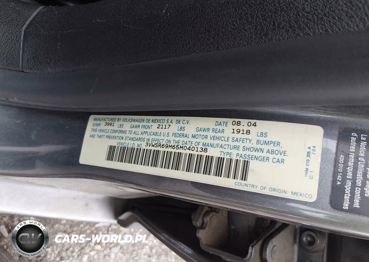 2005 Volkswagen Jetta Gls Tdi VIN:3VWSR69M65M040138 - 9