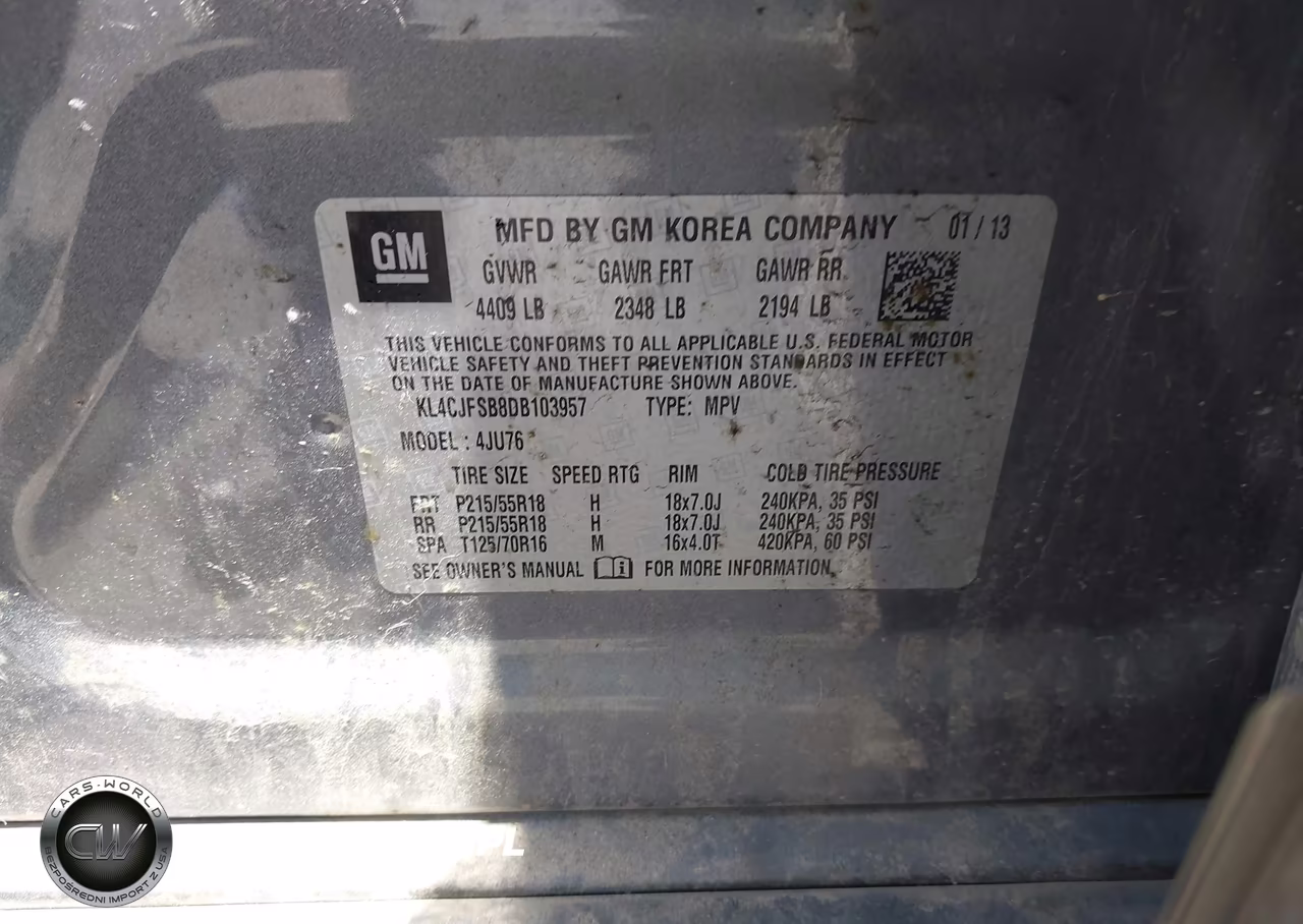 2013 Buick Encore Convenience VIN:KL4CJFSB8DB103957 - 9