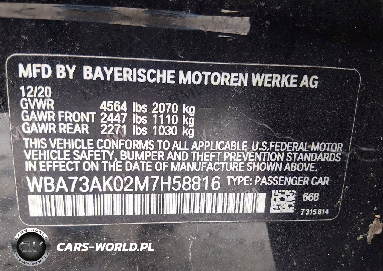 2021 BMW 228I Gran Coupe xDrive VIN:WBA73AK02M7H58816 - 8