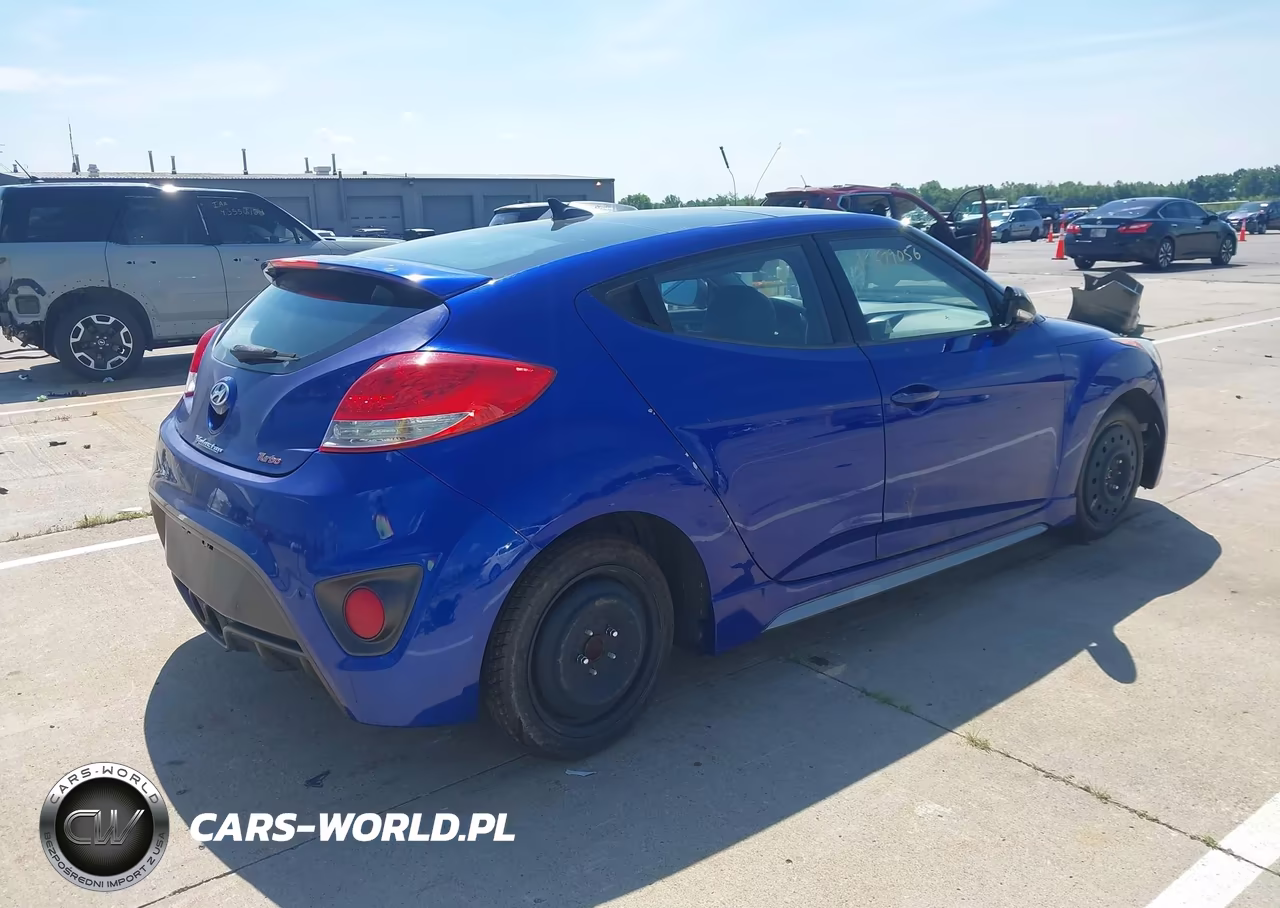 2013 Hyundai Veloster Turbo W-Black VIN:KMHTC6AE1DU111202 - 4