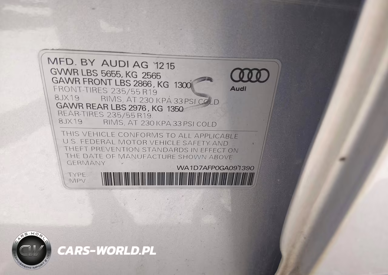2016 Audi Q5 3.0T Premium Plus VIN:WA1D7AFP0GA091390 - 9
