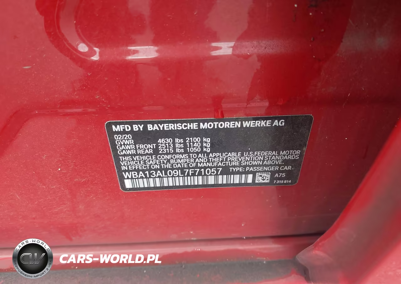 2020 BMW M235I Gran Coupe xDrive VIN:WBA13AL09L7F71057 - 9