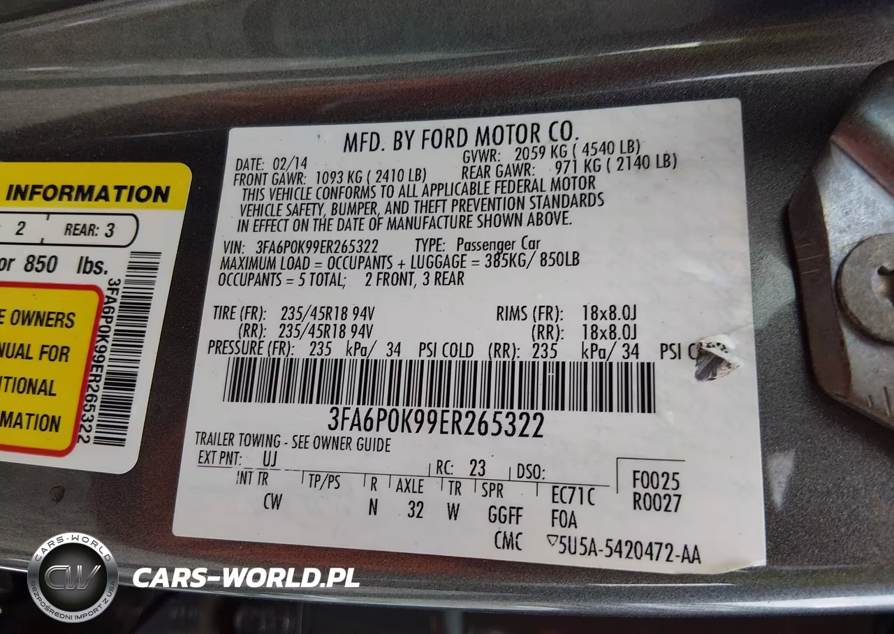 2014 Ford Fusion Titanium VIN:3FA6P0K99ER265322 - 9
