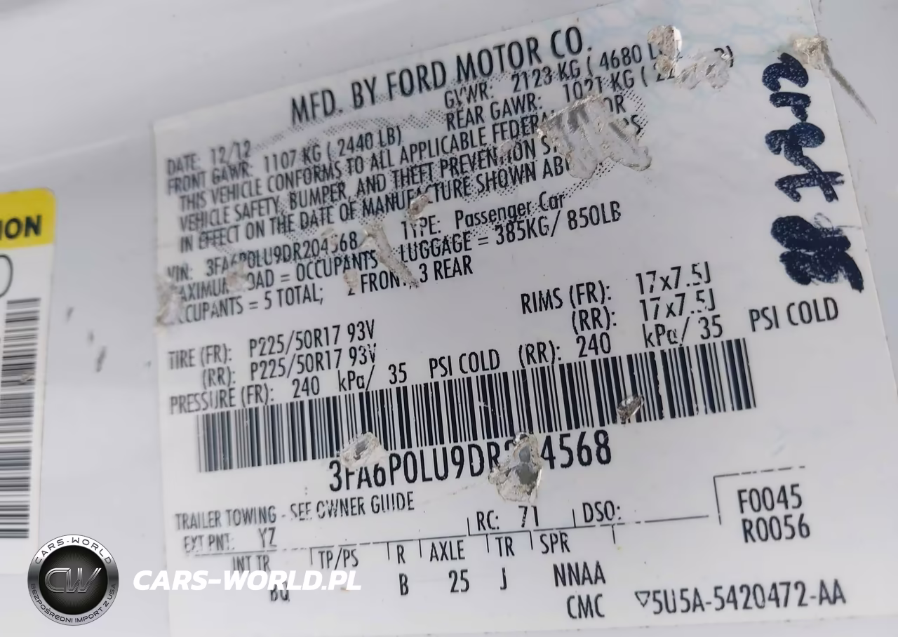 2013 Ford Fusion Hybrid Se VIN:3FA6P0LU9DR204568 - 9