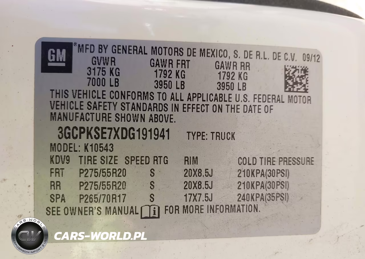 2013 Chevrolet Silverado 1500 Lt VIN:3GCPKSE7XDG191941 - 9