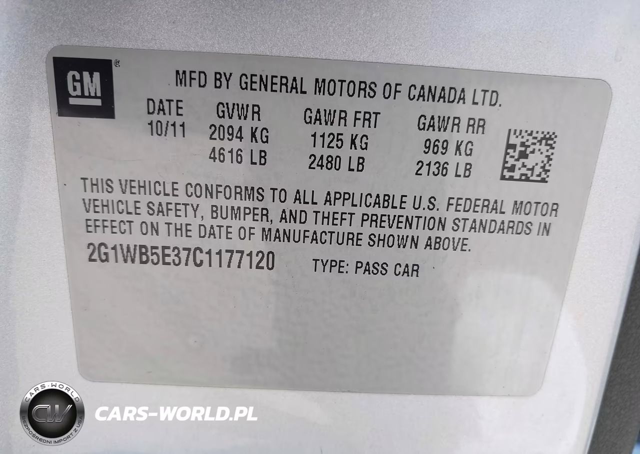 2012 Chevrolet Impala Lt VIN:2G1WB5E37C1177120 - 9