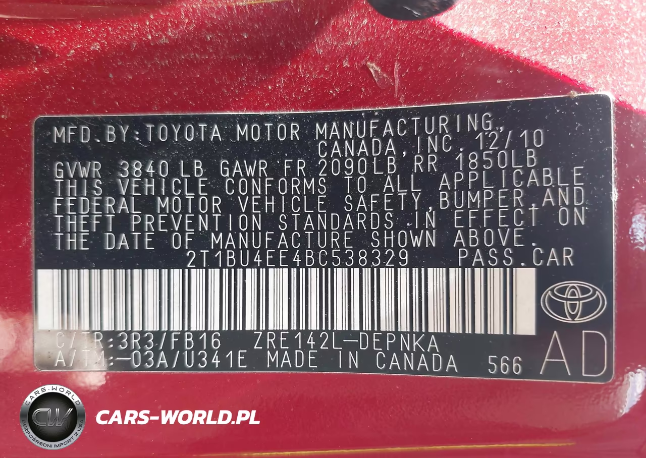 2011 Toyota Corolla Le VIN:2T1BU4EE4BC538329 - 9