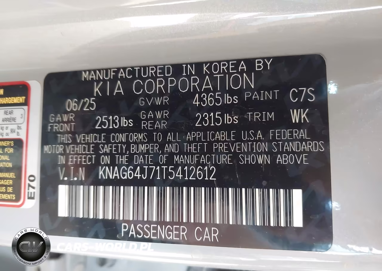 2026 Kia K5 Gt-Line Fwd VIN:KNAG64J71T5412612 - 9