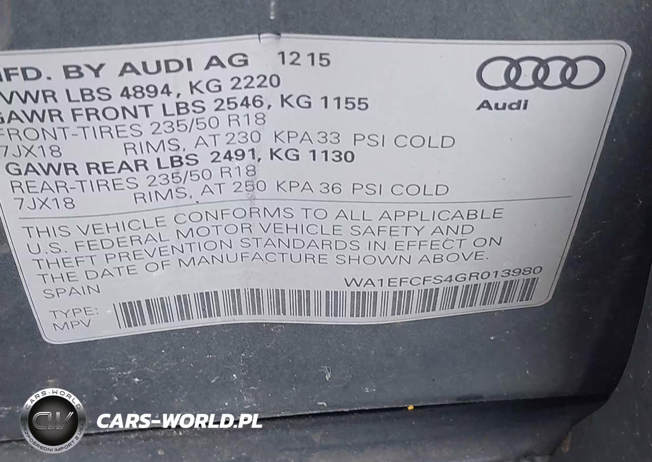 2016 Audi Q3 2.0T Premium Plus VIN:WA1EFCFS4GR013980 - 9