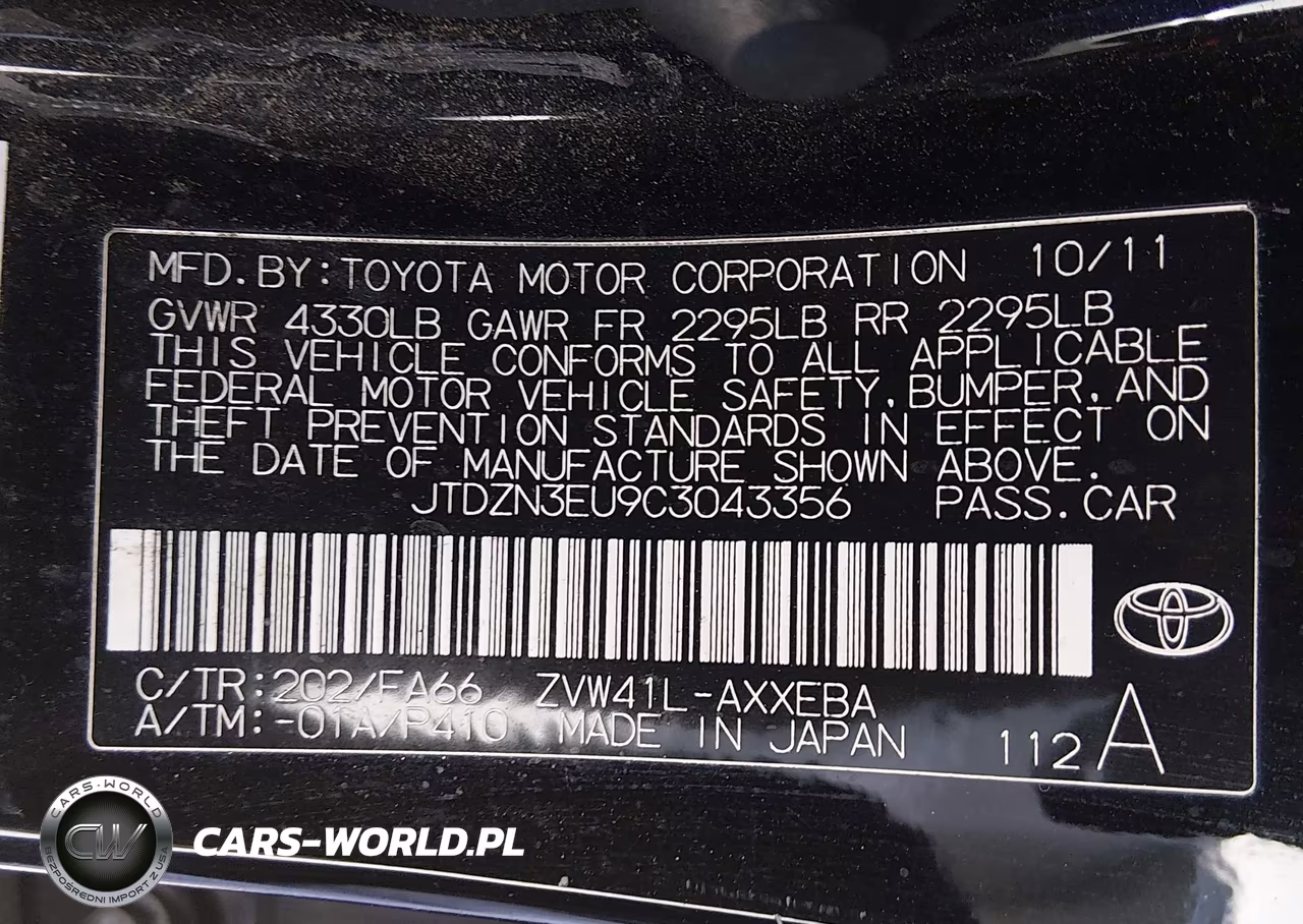 2012 Toyota Prius V Three VIN:JTDZN3EU9C3043356 - 9