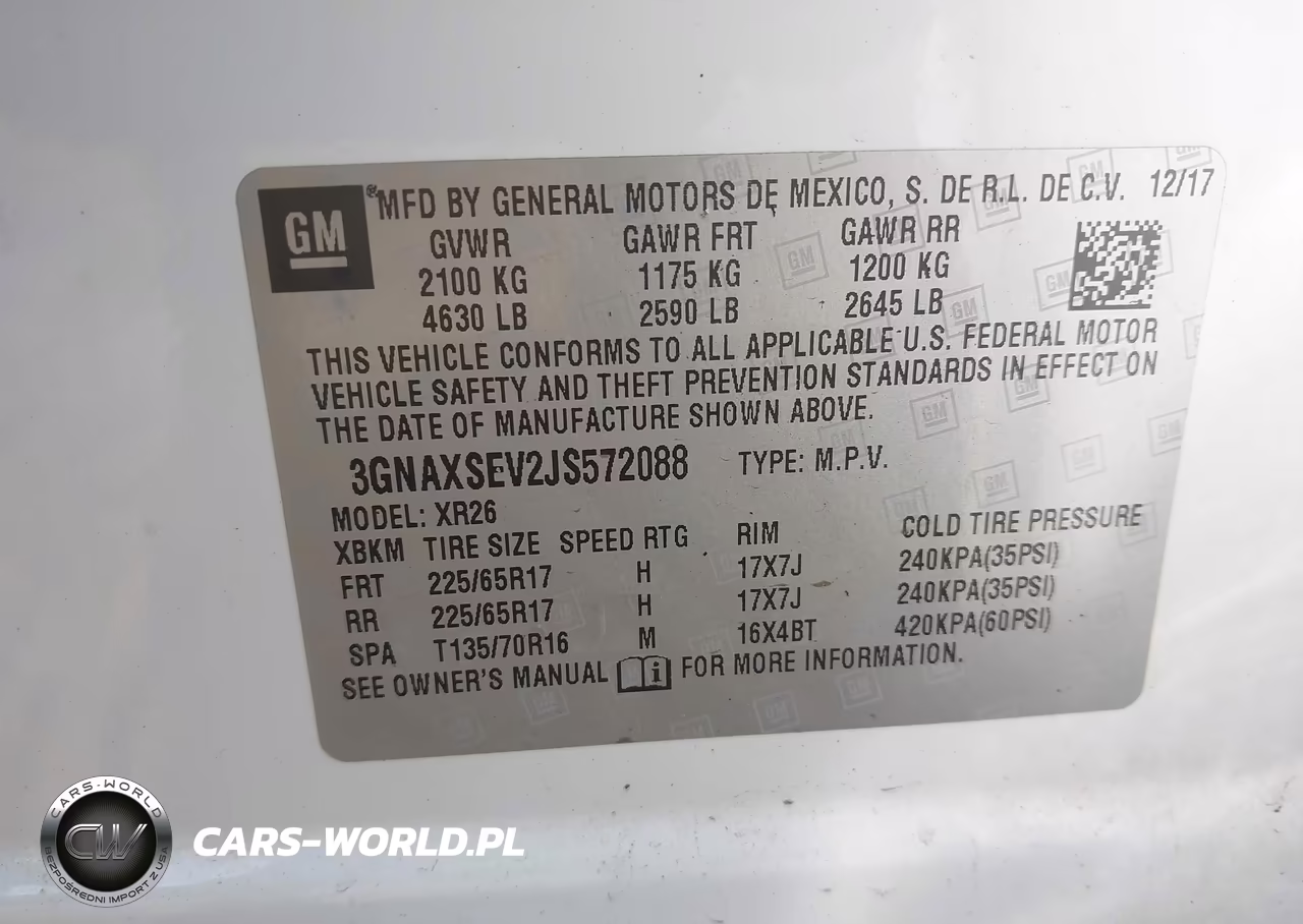 2018 Chevrolet Equinox Lt VIN:3GNAXSEV2JS572088 - 9