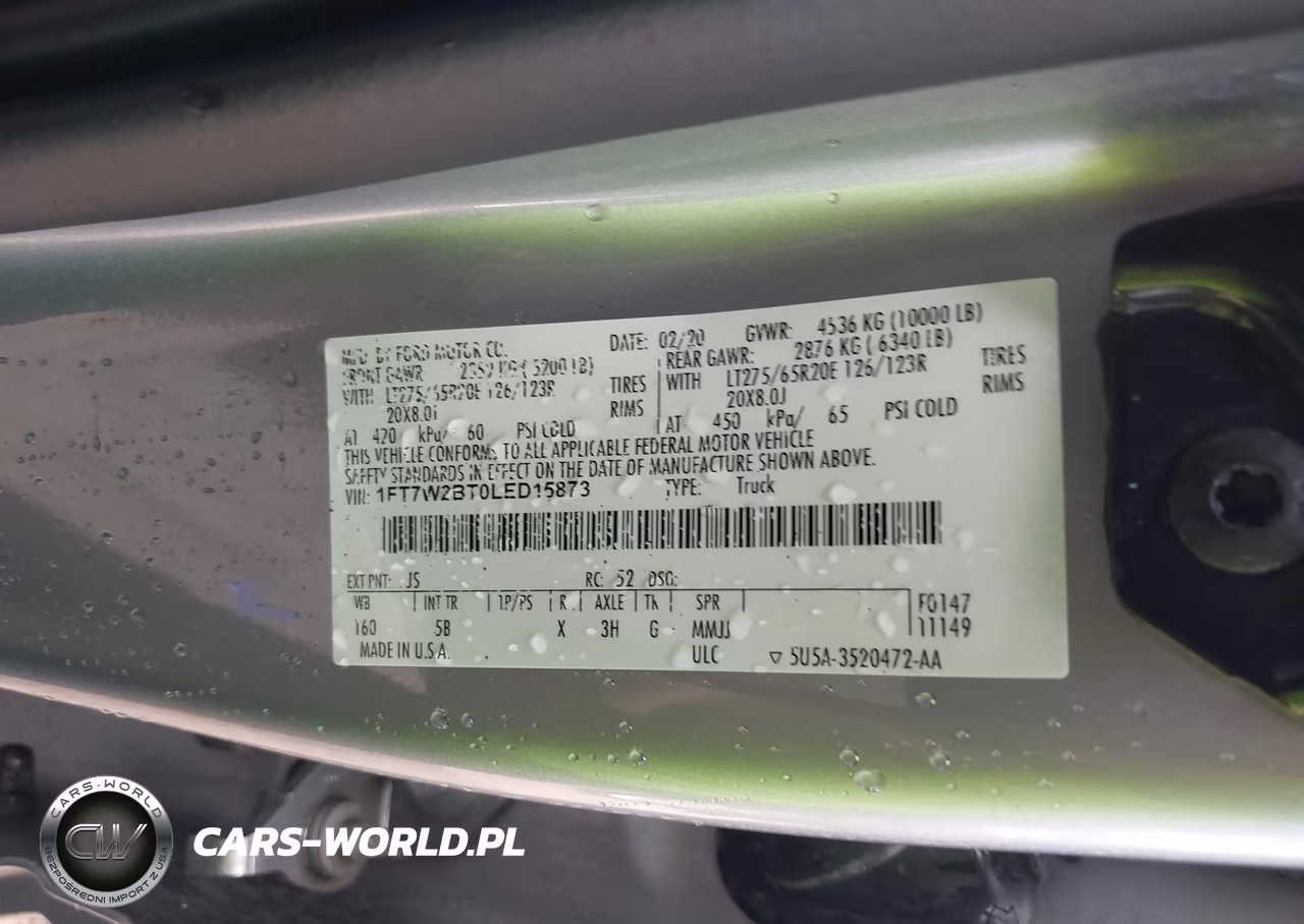 2020 Ford F-250 King Ranch-Lariat-Limited-Platinum-Xl-Xlt VIN:1FT7W2BT0LED15873 - 9
