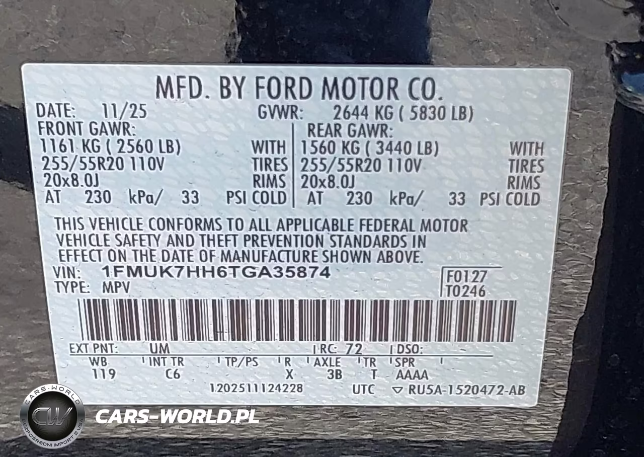 2026 Ford Explorer Platinum VIN:1FMUK7HH6TGA35874 - 9