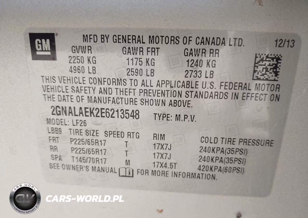 2014 Chevrolet Equinox Ls VIN:2GNALAEK2E6213548 - 9