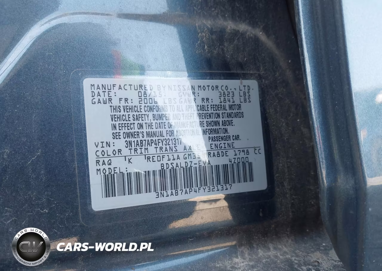 2015 Nissan Sentra Sv VIN:3N1AB7AP4FY321317 - 9