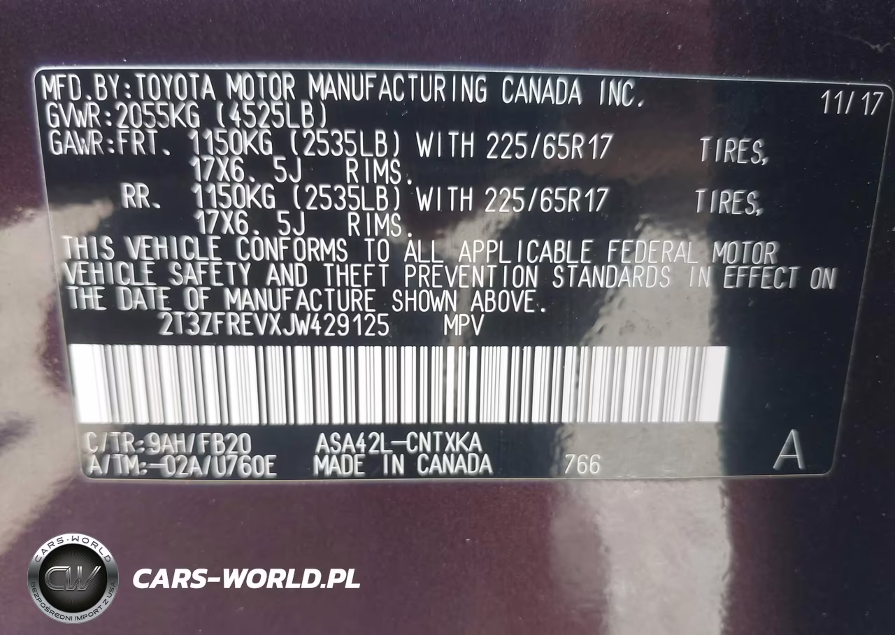 2018 Toyota Rav4 Le VIN:2T3ZFREVXJW429125 - 9