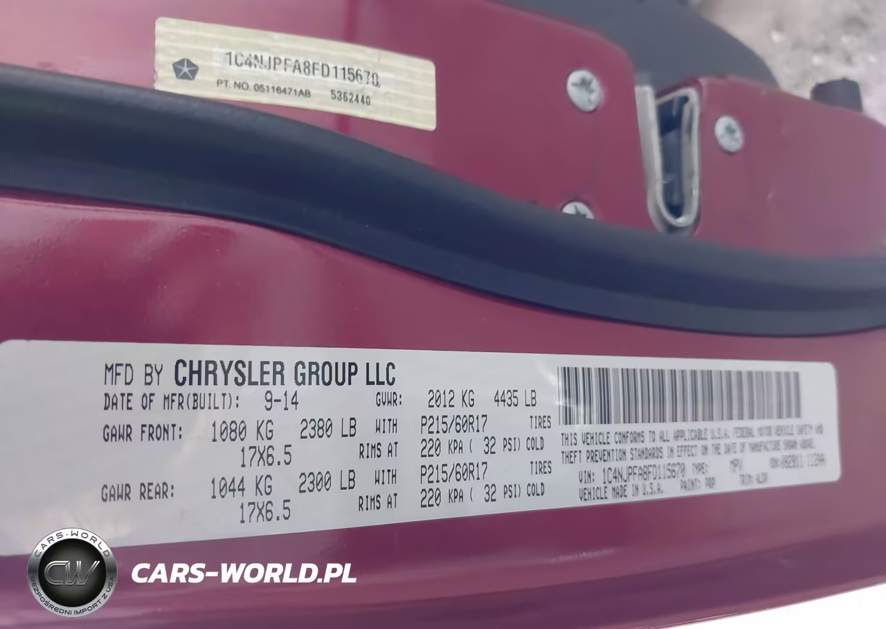 2015 Jeep Patriot High Altitude Edition VIN:1C4NJPFA8FD115670 - 9