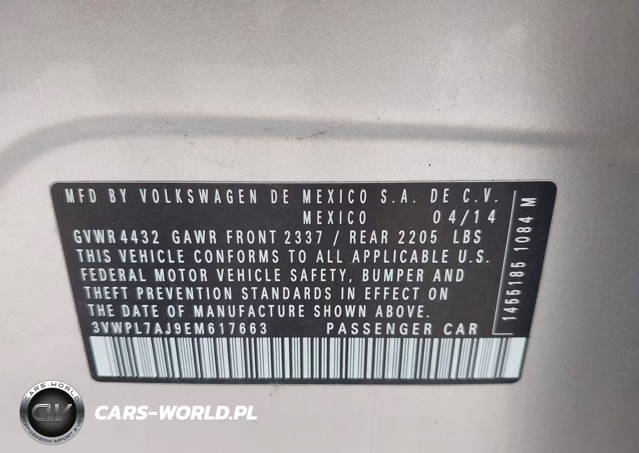 2014 Volkswagen Jetta Sportwagen 2.0L Tdi VIN:3VWPL7AJ9EM617663 - 9