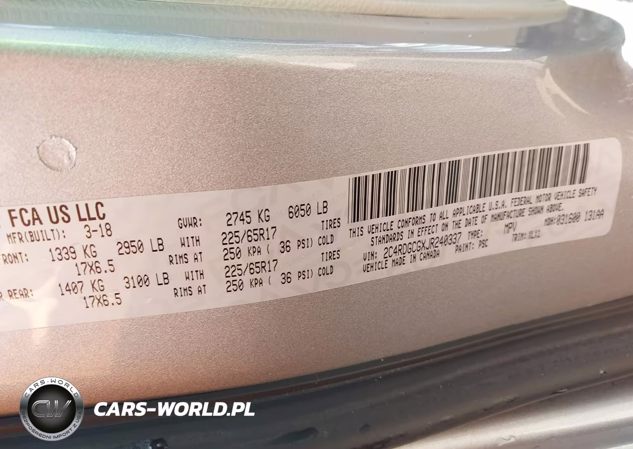 2018 Dodge Grand Caravan Sxt VIN:2C4RDGCGXJR240337 - 9