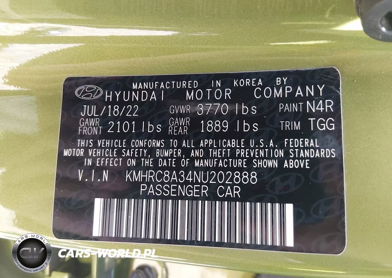 2022 Hyundai Venue Sel VIN:KMHRC8A34NU202888 - 9