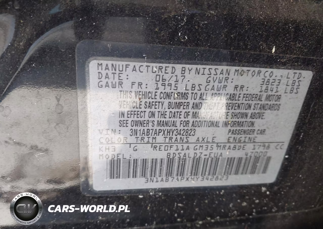 2017 Nissan Sentra Sv VIN:3N1AB7APXHY342823 - 9