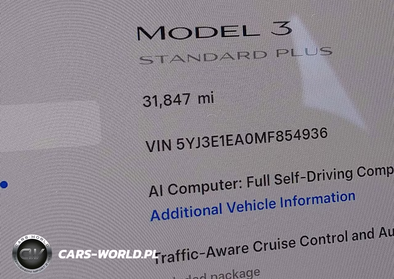 2021 Tesla Model 3 Standard Range Plus Rear-Wheel Drive VIN:5YJ3E1EA0MF854936 - 13