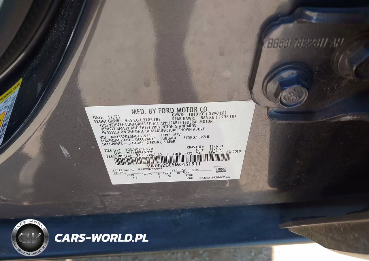 2021 Ford Ecosport Se VIN:MAJ3S2GE5MC451911 - 9