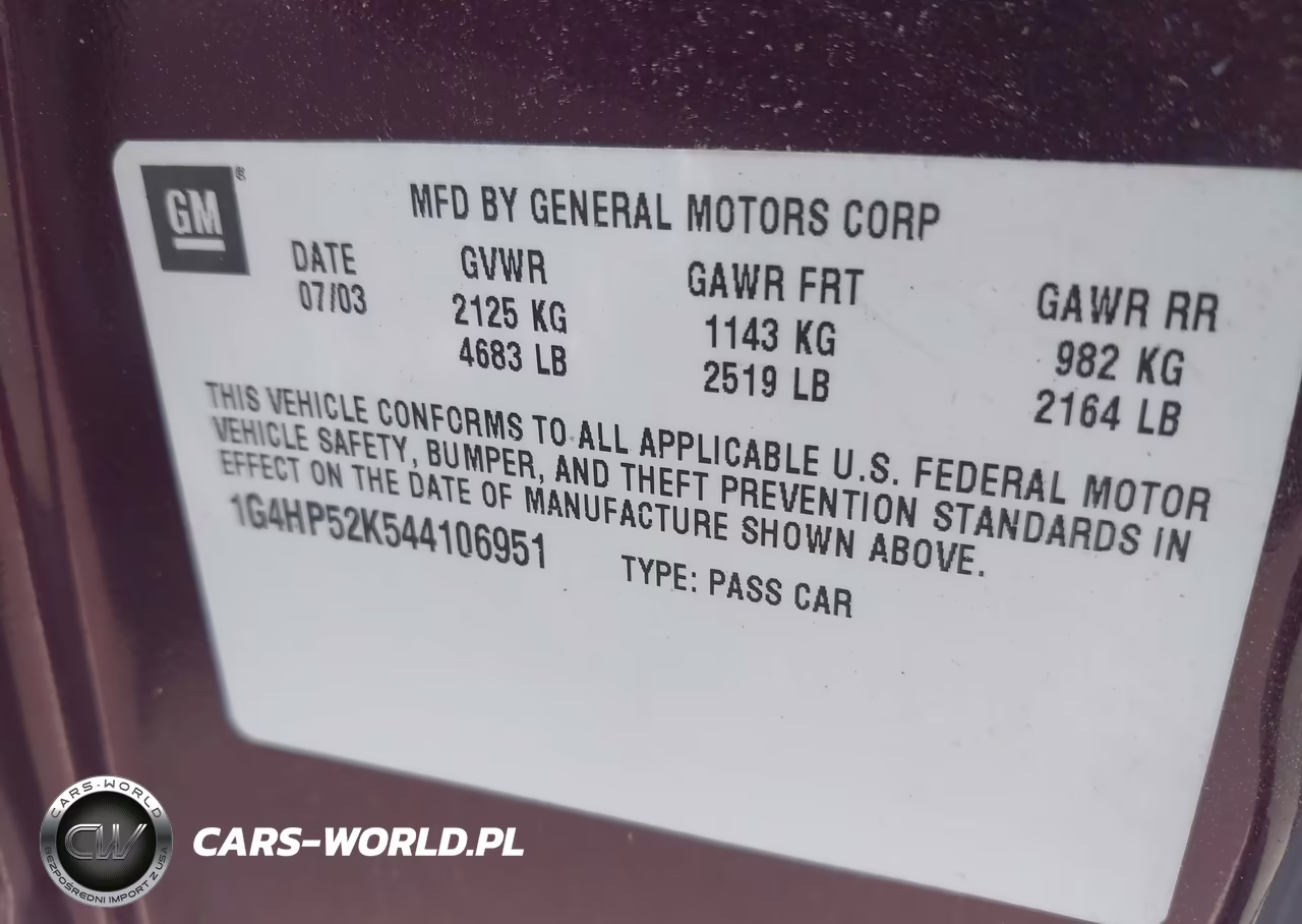 2004 Buick Lesabre Custom VIN:1G4HP52K544106951 - 9
