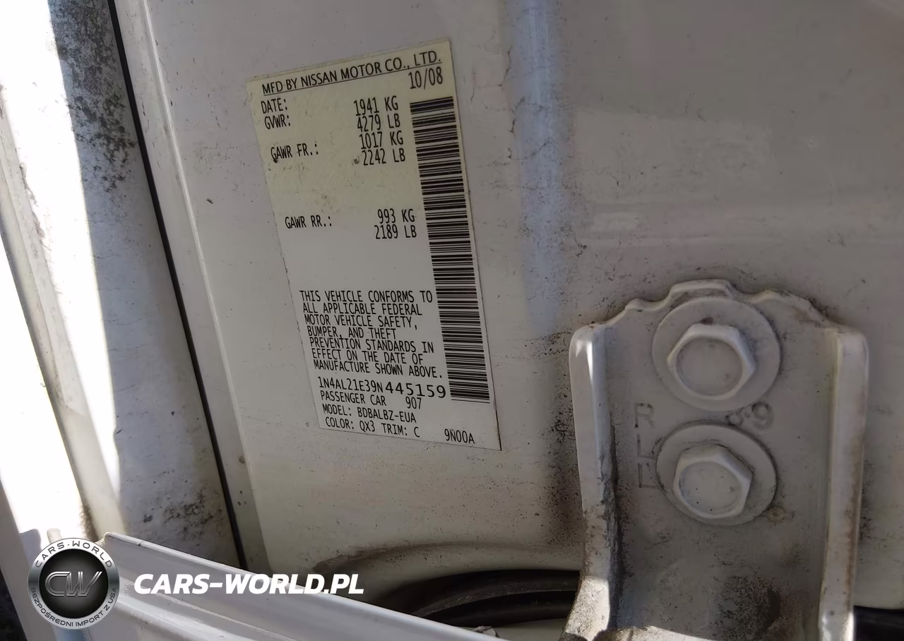 2009 Nissan Altima 2.5 S VIN:1N4AL21E39N445159 - 9