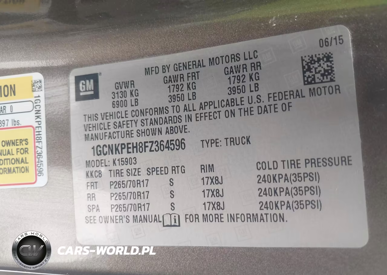 2015 Chevrolet Silverado 1500 Work Truck VIN:1GCNKPEH8FZ364596 - 9