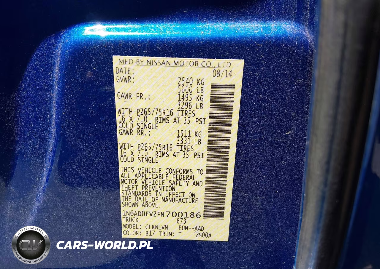 2015 Nissan Frontier Pro-4X-S-Sl-Sv VIN:1N6AD0EV2FN700186 - 9