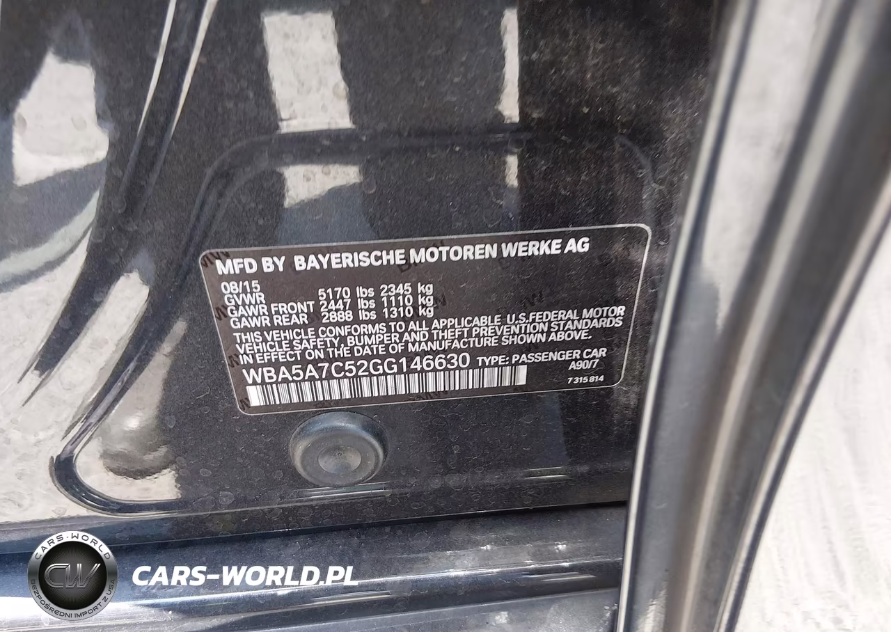 2016 BMW 528I xDrive VIN:WBA5A7C52GG146630 - 9