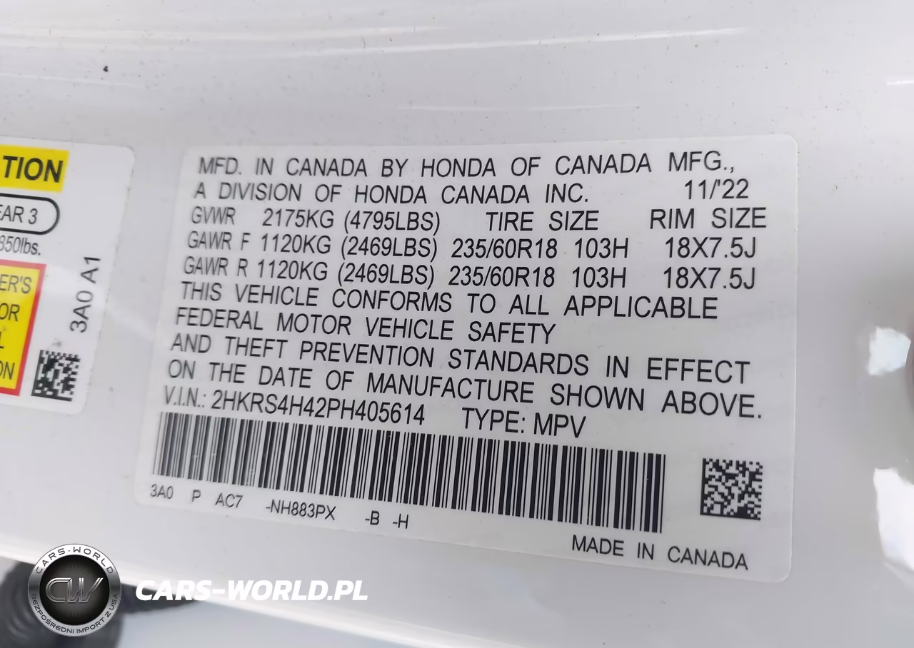 2023 Honda Cr-V Ex Awd VIN:2HKRS4H42PH405614 - 9
