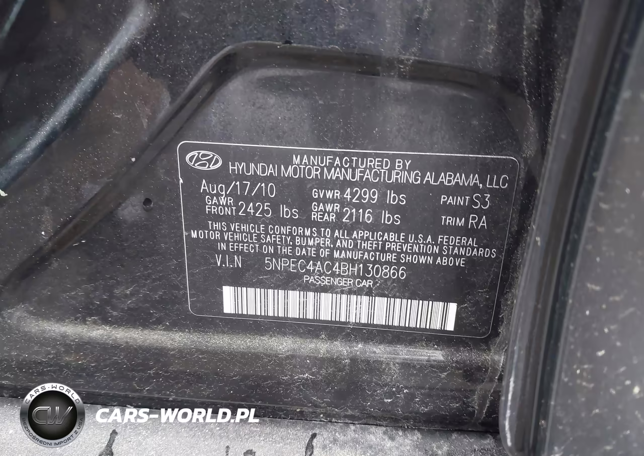 2011 Hyundai Sonata Limited VIN:5NPEC4AC4BH130866 - 9