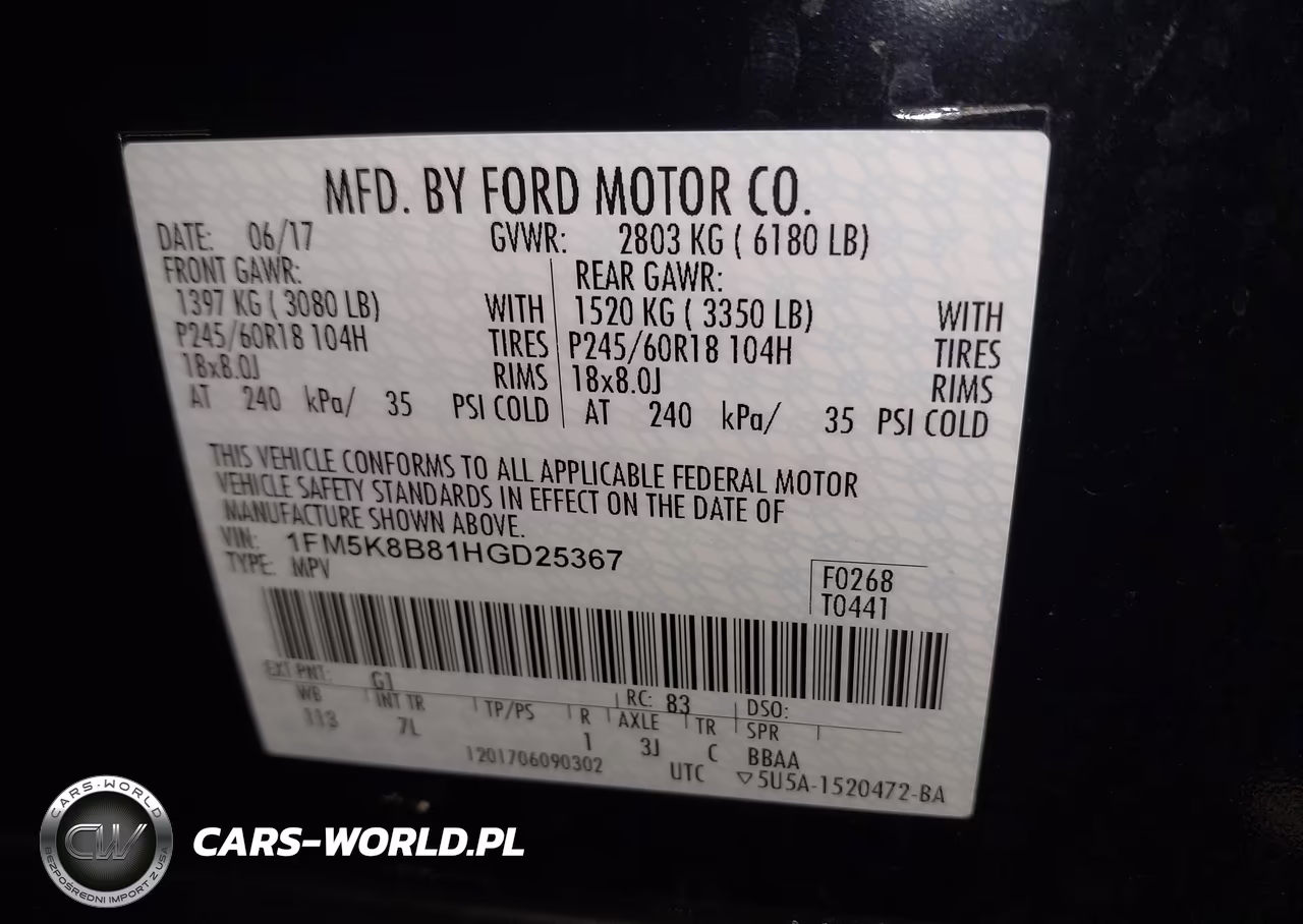2017 Ford Explorer VIN:1FM5K8B81HGD25367 - 9