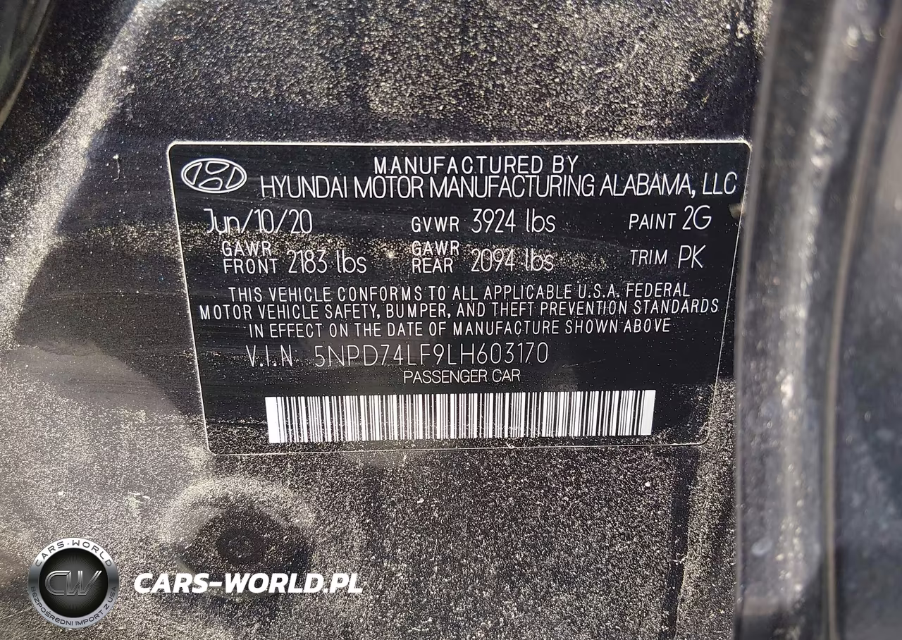2020 Hyundai Elantra Se VIN:5NPD74LF9LH603170 - 9