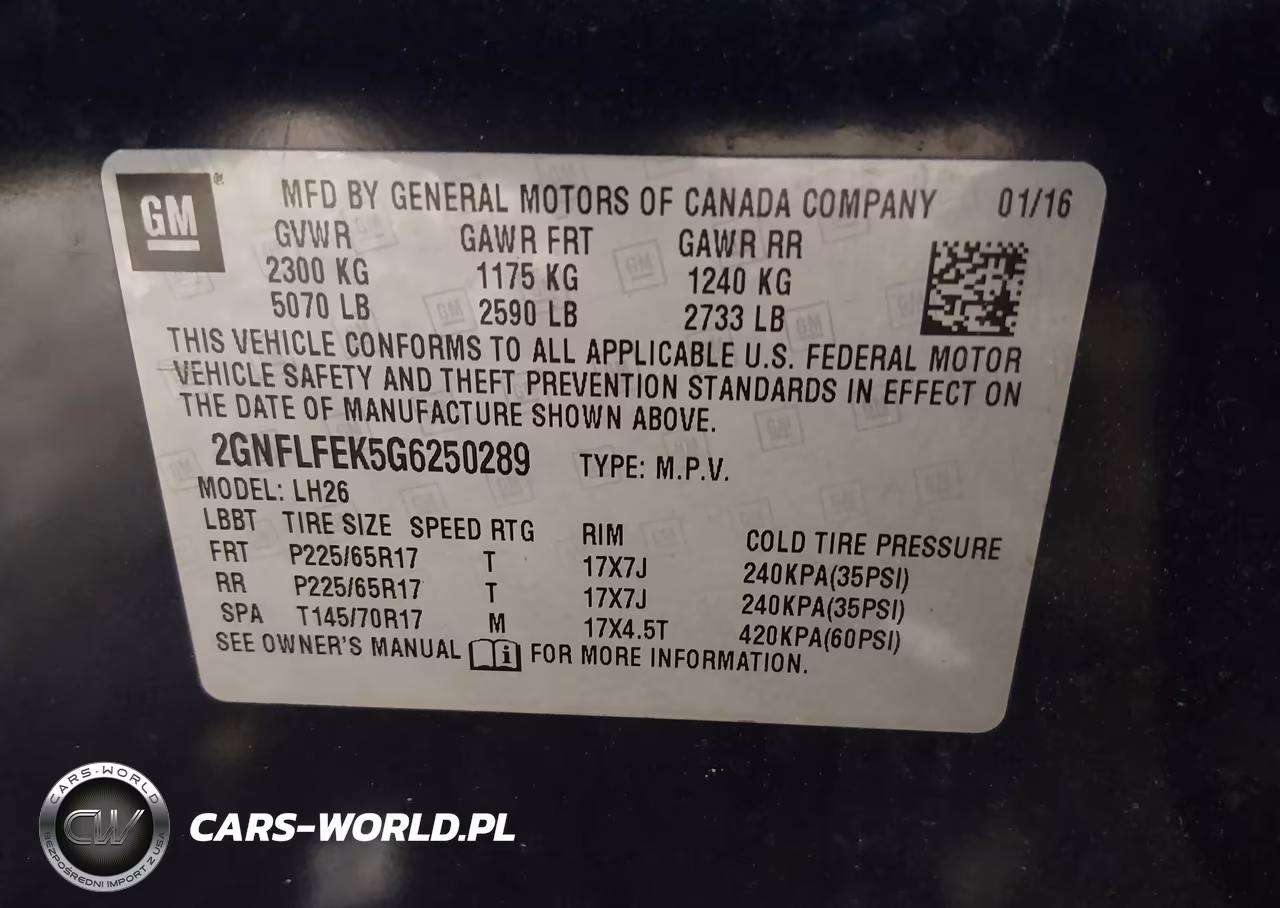2016 Chevrolet Equinox Lt VIN:2GNFLFEK5G6250289 - 9