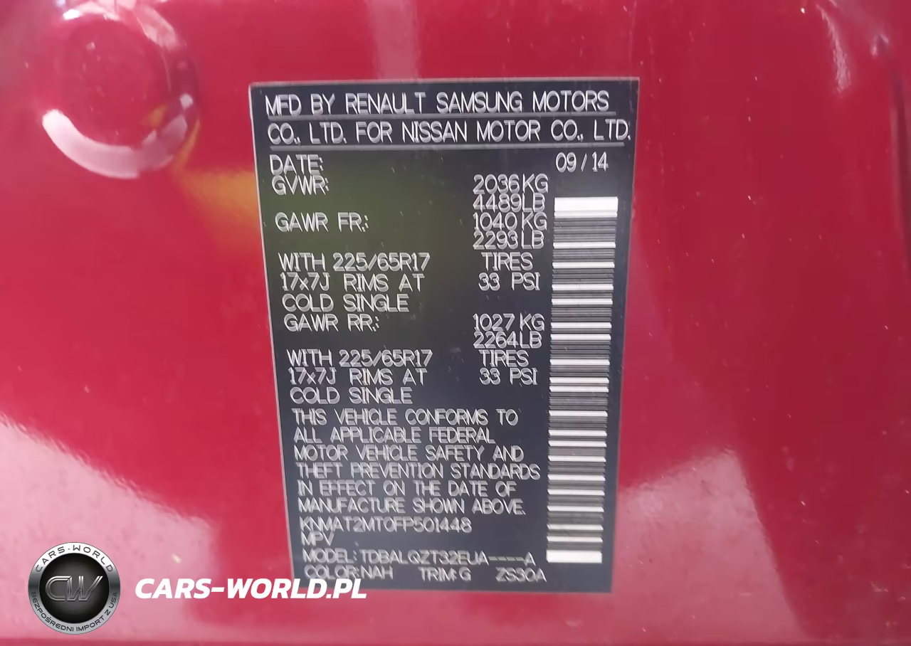 2015 Nissan Rogue Sv VIN:KNMAT2MT0FP501448 - 9