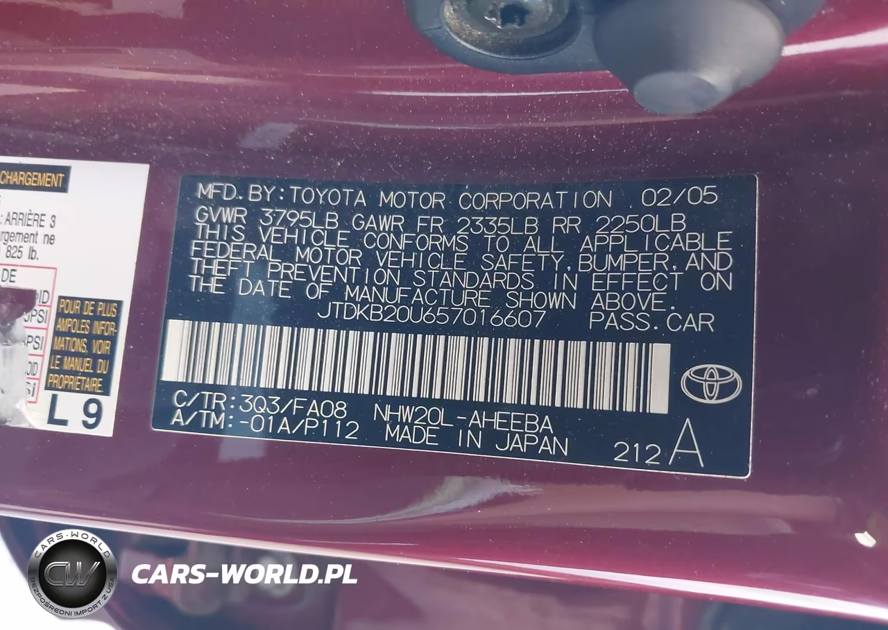 2005 Toyota Prius VIN:JTDKB20U657016607 - 9