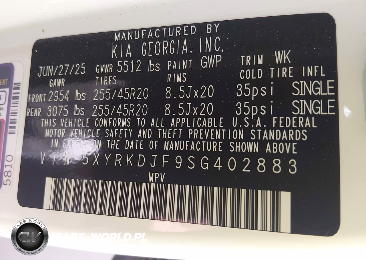 2025 Kia Sorento X-Line Sx Prestige VIN:5XYRKDJF9SG402883 - 9