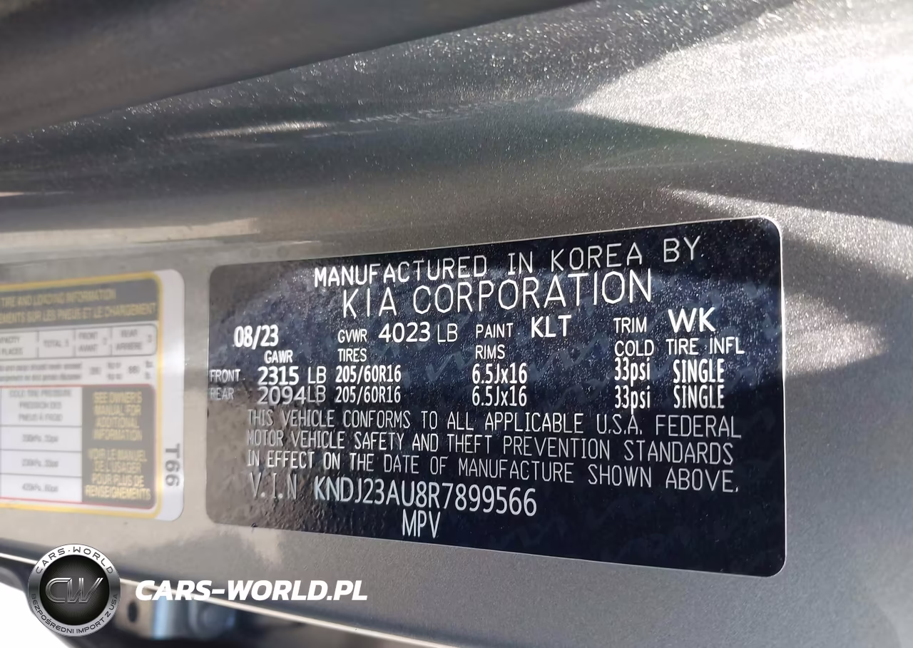 2024 Kia Soul Lx VIN:KNDJ23AU8R7899566 - 9