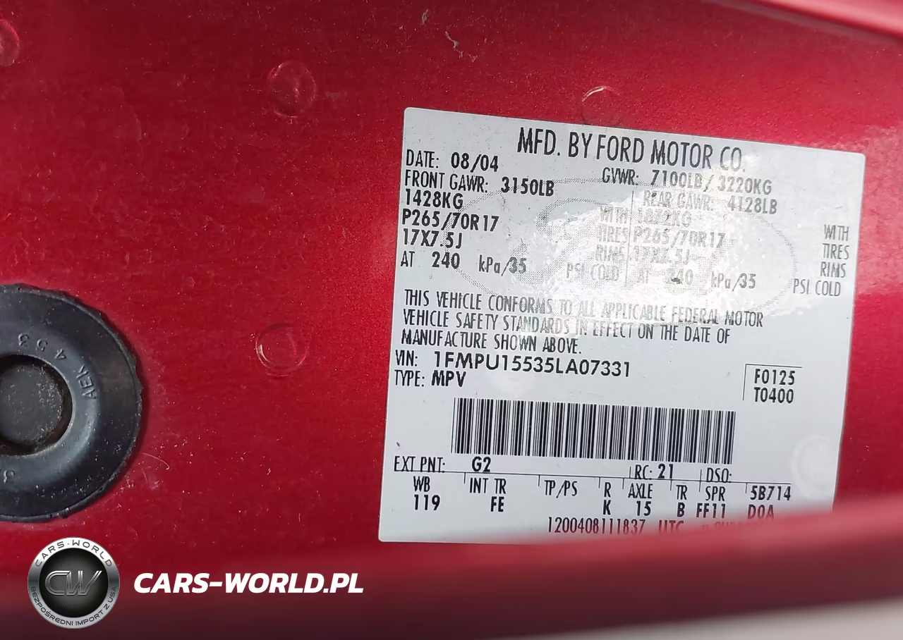 2005 Ford Expedition Xlt VIN:1FMPU15535LA07331 - 9