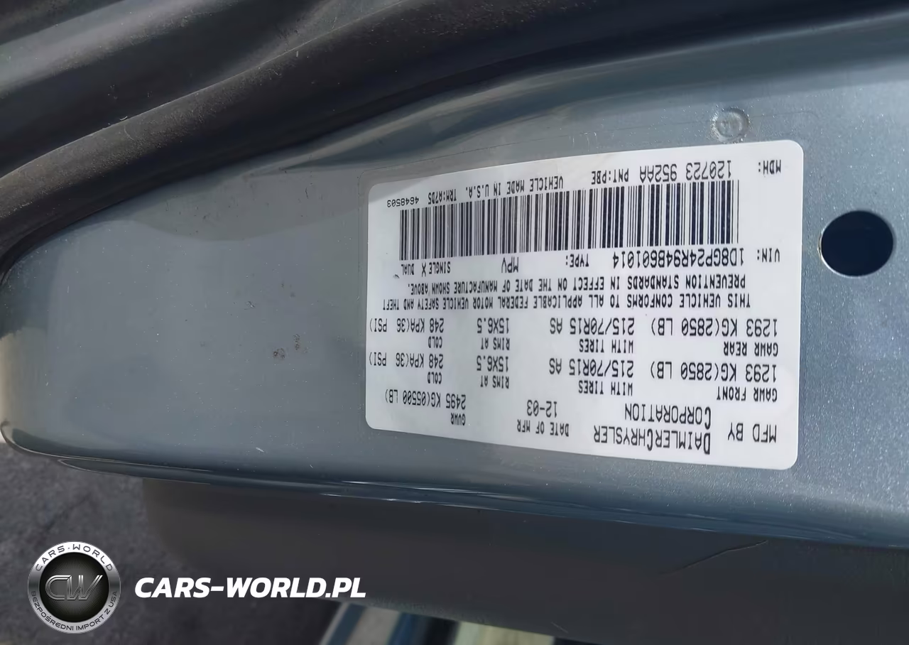 2004 Dodge Grand Caravan Se VIN:1D8GP24R94B601014 - 9