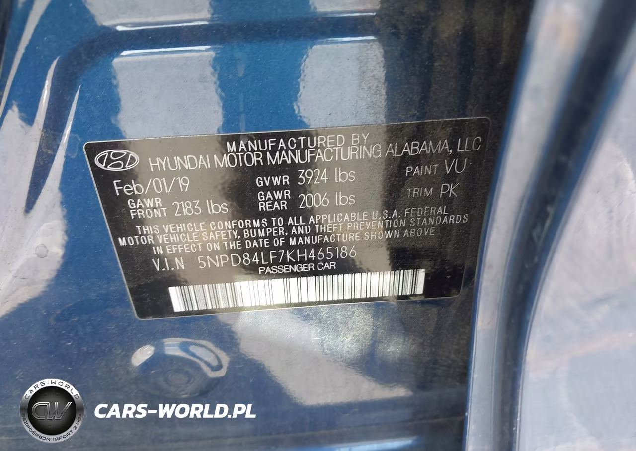 2019 Hyundai Elantra Sel VIN:5NPD84LF7KH465186 - 9