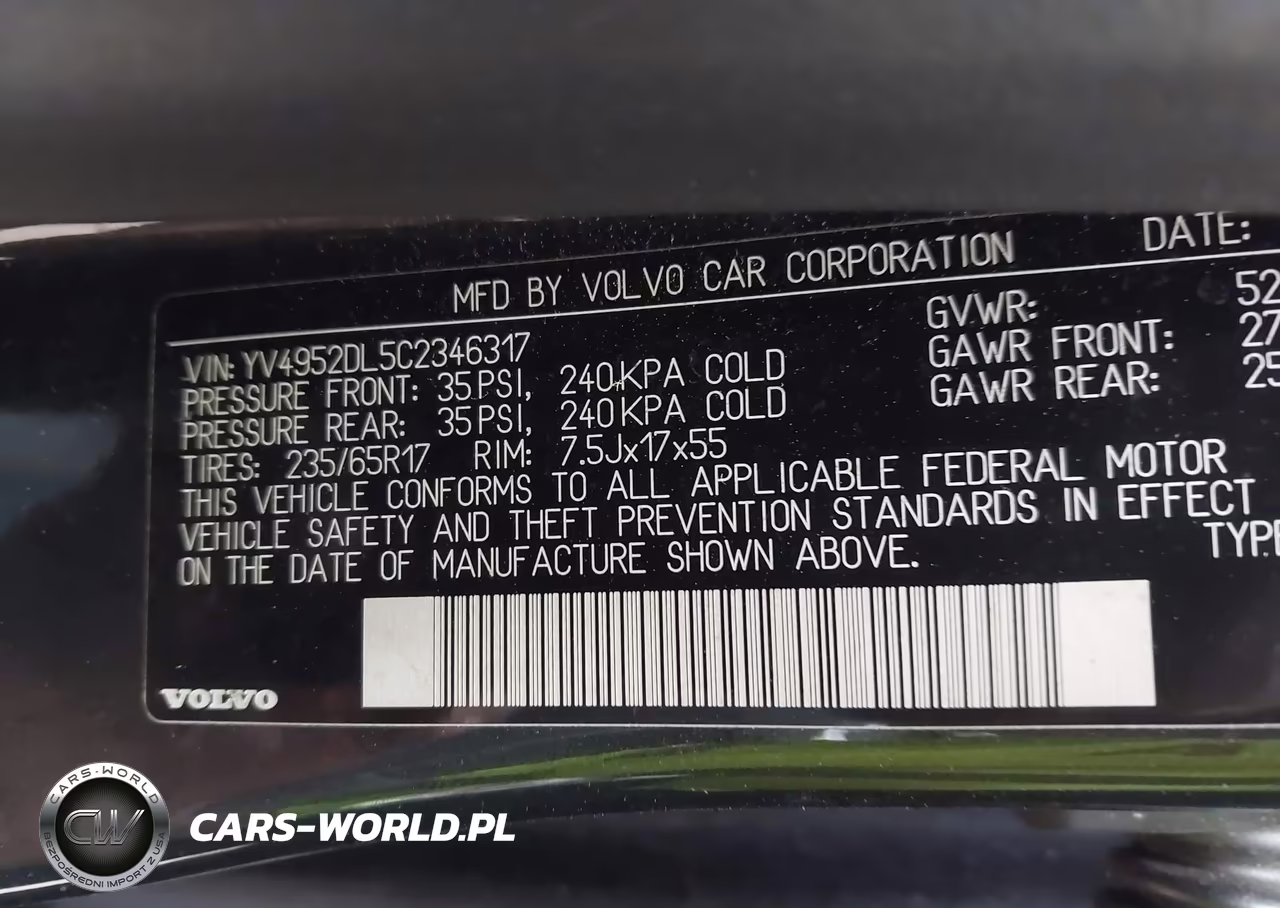 2012 Volvo Xc60 3.2-3.2 Platinum-3.2 Premier-3.2 Premier Plus VIN:YV4952DL5C2346317 - 9