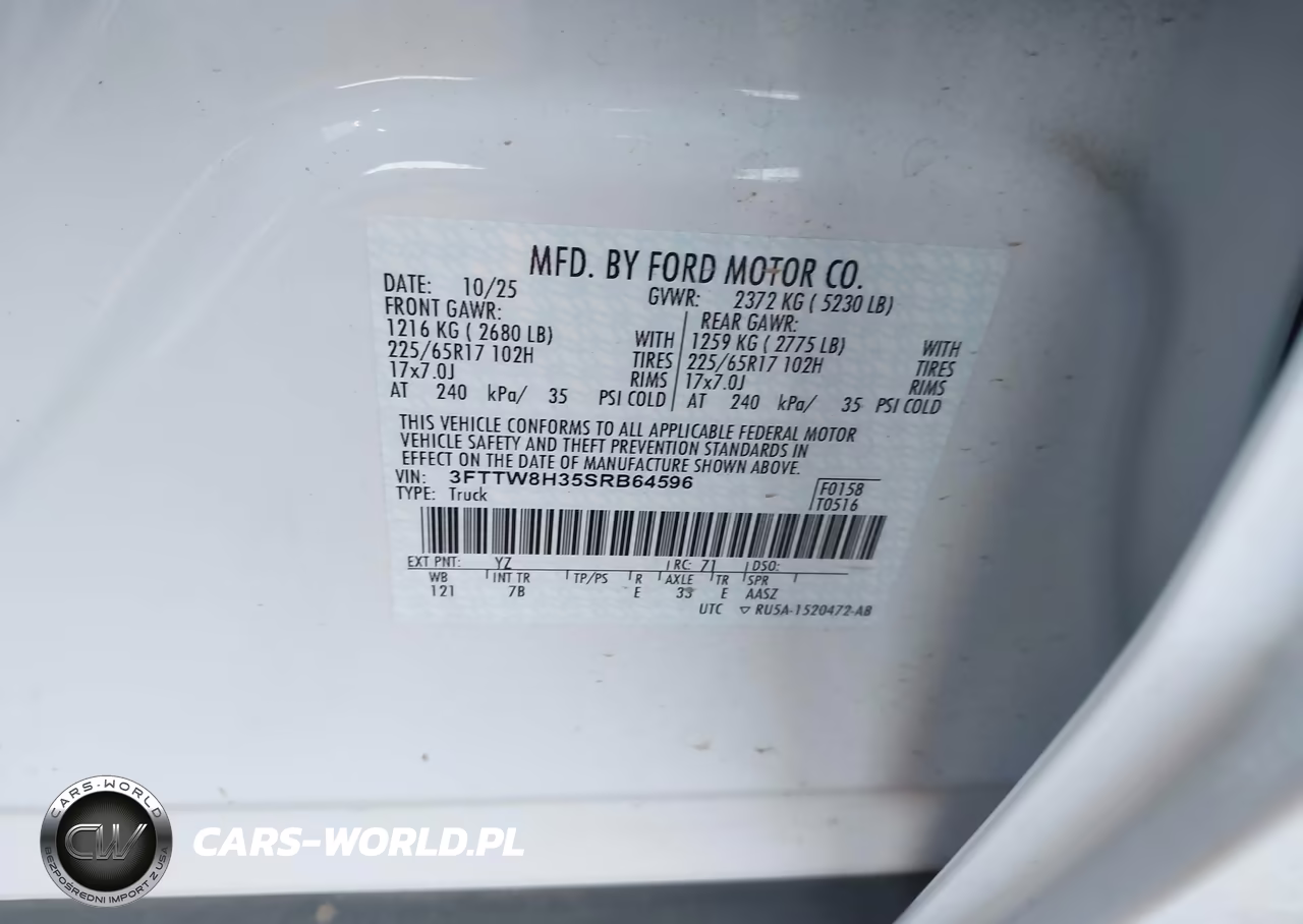 2025 Ford Maverick Xlt VIN:3FTTW8H35SRB64596 - 9