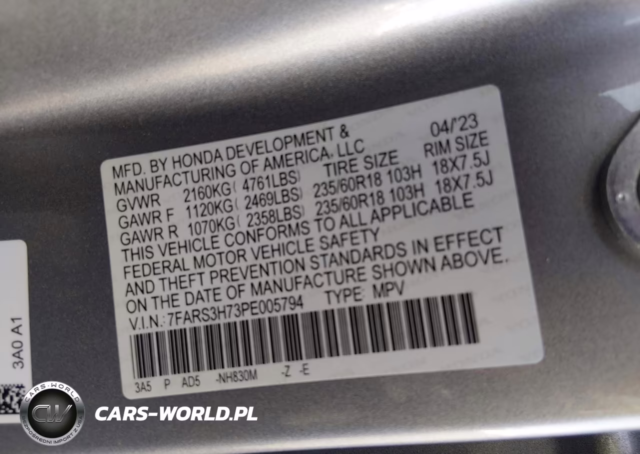 2023 Honda Cr-V Exl VIN:7FARS3H73PE005794 - 9