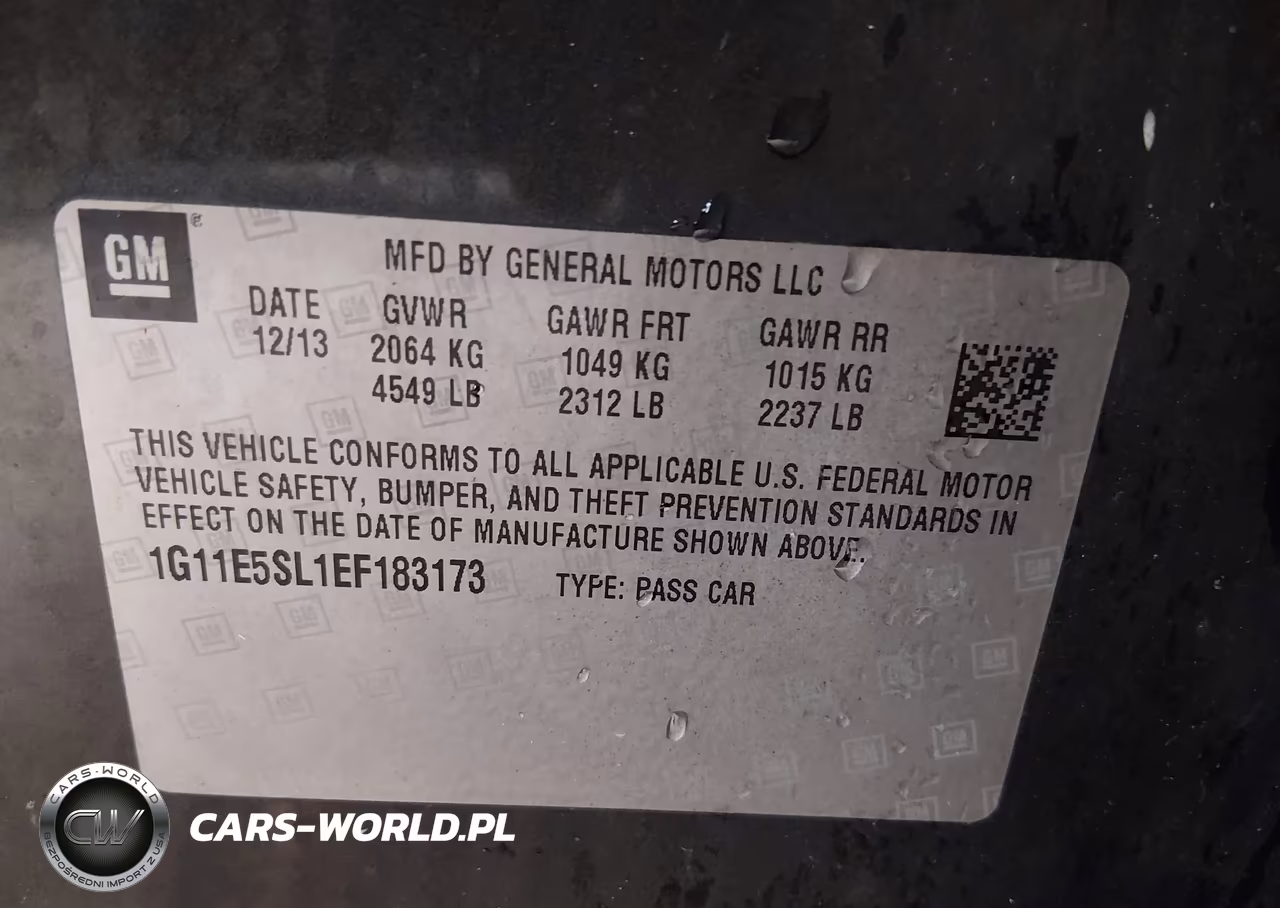 2014 Chevrolet Malibu 2Lt VIN:1G11E5SL1EF183173 - 9
